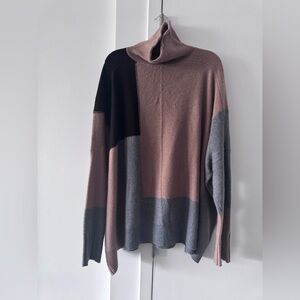 Apiece Apart - Color-block Oversized Turtleneck - Sz S